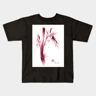 "INSPIRE" - Original ink brush pen bamboo drawing/painting Kids T-Shirt